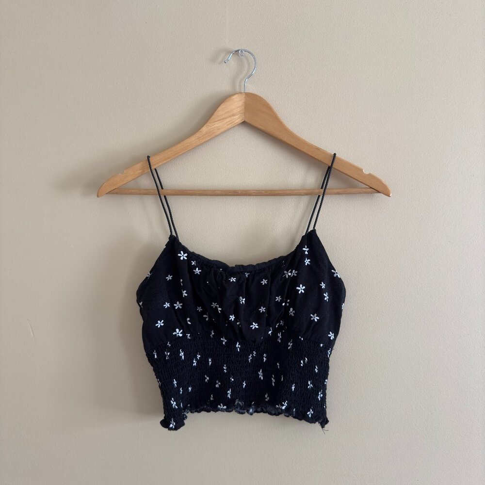 LA Hearts Floral Smocked Bodice Cami Top